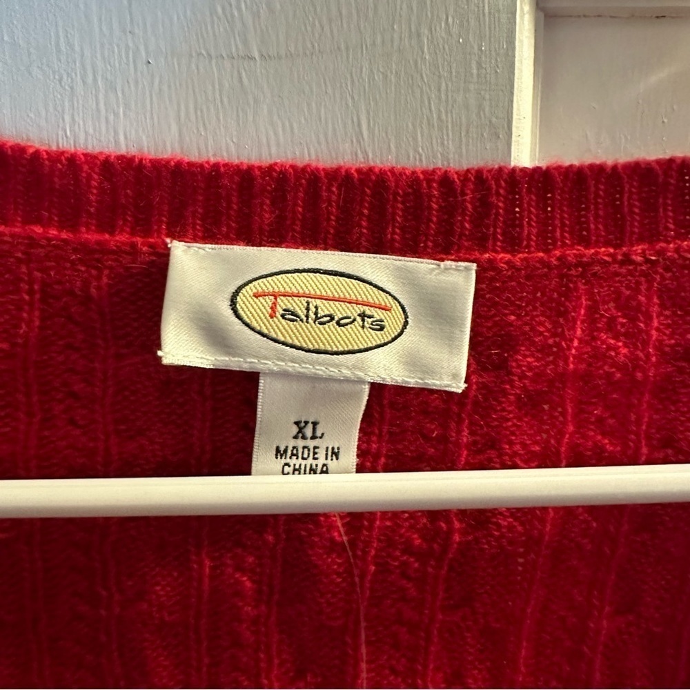 Red Talbots Sweater - Picture 2 of 6